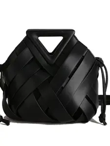 New 2026 Handheld Basket Bag, Triangular Woven Hollow Out Clutch, Large Capacity Evening Bag, Stylish and Functional Accessory