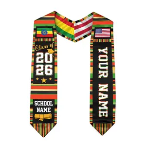 Custom Ethiopian Graduation Sash 2026, Ethiopia Graduation Stole Customize, Ethiopian American Flag Sash 2026
