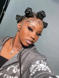 Full Lace Breathable Short Bantu Knots for Summer, Curly African Hair Style, Lightweight Wig Without Bangs, Afro Wigs