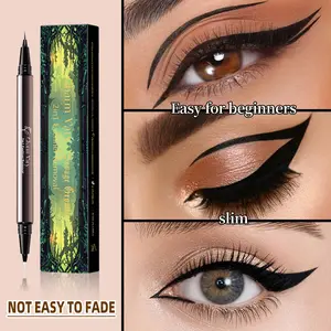 【Charm Vary】Ultra-Smooth Creamy Liquid Eyeliner | 2-in-1 Dual Tip | Weightless, Waterproof & 24H Long-Lasting