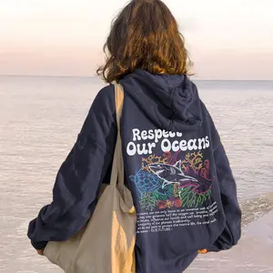 Respect Our Oceans Hoodie, Shark Hoodie, Save The Ocean, Respect The Locals Hoodie, Marine Biologist, Surfing Hoodie, Shark Lover Gift, Summer Hoodie, Beach Hoodie