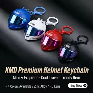 New 3d Creative Simulation Motorcycle Helmet keychains Mini Stereo Cap Model Backpack Key Pendant For Men Ornament Gifts