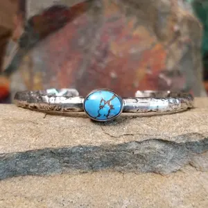 Golden Hills Turquoise Cuff by Raymond Coriz GJ-BRC-0109