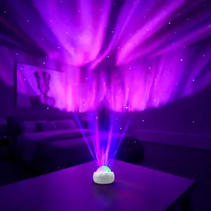 Galaxy Projection Lamp USB Powered Remote Control 7 Modes Starry Sky Aurora Projector Lamp Night Light Party Kids Room Decor Christmas Gift
