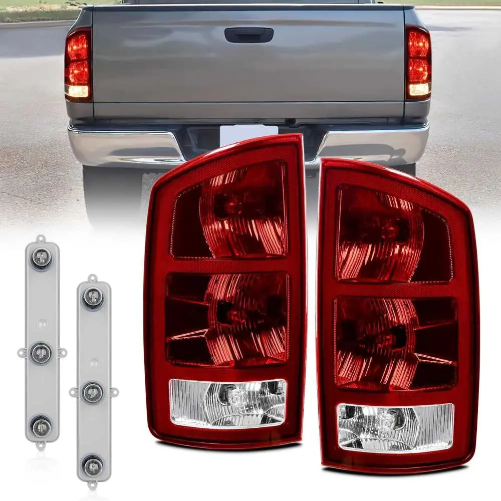 Dark Red Pair of Driver and Passenger Side