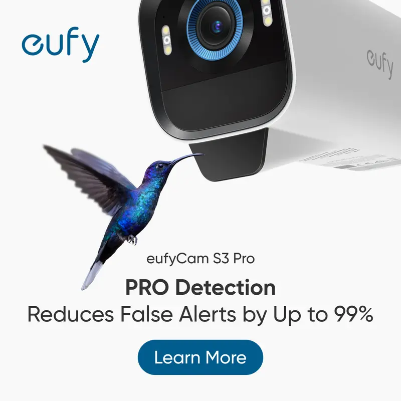 eufyCam S3 Pro 2-Cam Kit, Solar Camera Outdoor Wireless, MaxColor Night Vision, 4K Security Camera with Solar Panel, Forever Power 2.0, Face Recognition AI, Expandable Local Storage, No Monthly Fee｜Spingtok 6