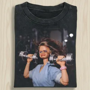 Comfort Colors ®   Funny Gym Doll Shirt, Vintage Workout Meme Tee, Retro Fitness Graphic T-Shirt, Sassy Gym Humor Gift for Women Unisex  Style