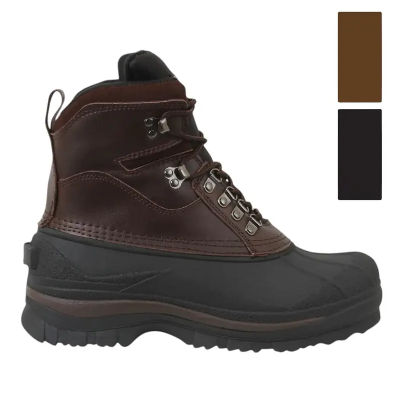 ROTHCO Men's 8-Inch Suede Leather Hiking Boots - Waterproof, Thermoblock Insulated for Cold Weather Trekking, Durable Outdoor Hiking, Slip Resistant, Laced, Rubber Upper, EVA Sole, Adult Outdoor Adventures Footwear