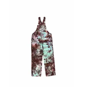 Muddy Galaxy Overalls - Ice Dye Handcrafted Pants with Tie Dye Pattern, Suitable for All Seasons, Comfortable Design for Women - Pieces, Womenswear, Longsleeves, Suits
