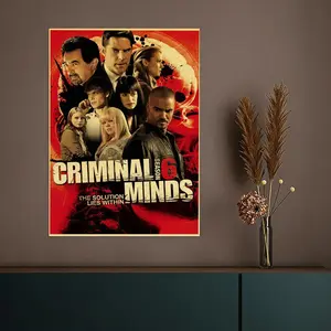 Hot CCriminal Mindsful Poster HD Heavy-Duty Self-Stick Waterproof Wall Decor Tool-Free Install Durable & Reusable Conceals Wall Flaws Elevates Home Style Perfect for Living Room Bathroom & Kitchen Easy Apply & Remove