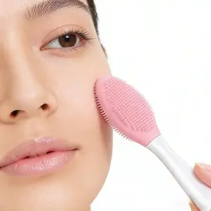Pink Soft Silicone Facial Cleansing Brush – Gentle Double-Sided Face Cleaning Tool  T-Zone Care (2pcs / 5pcs / 9pcs)