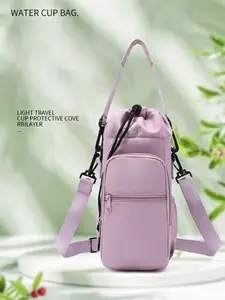 New Travel Large Capacity Multifunctional Crossbody Bag, Water Bottle Holder, Phone Case, Camera Lens Pouch, Unisex Casual Shoulder Bag