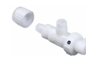 Flair-It PEX Angle Valve Stop Fitting 1/2" Barb x 3/8" Compression 90 Degree Valve