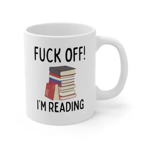 Funny Book Lover Mug: Cheeky Reader Gift 11 oz