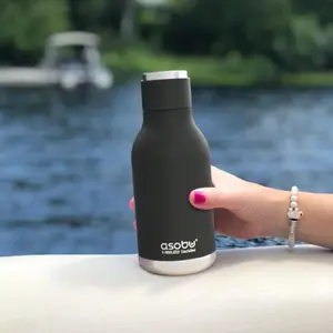 Urban Insulated and Double Walled Stainless Steel Bottle 16 Ounce by Asobu