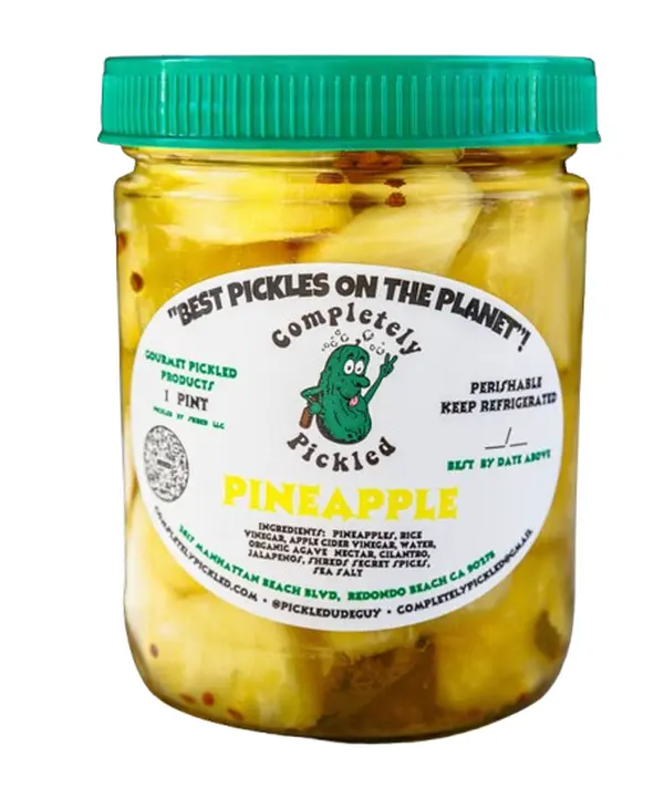 COMPLETELY PICKLED Pineapple – Pineapple with Apple Cider Vinegar, Rice Wine Vinegar, Jalapeño, Cilantro & Secret Spices