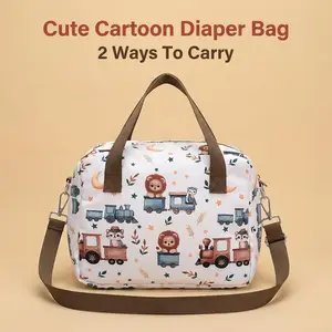 Cute Cartoon Baby Bag, Diaper Bag, Lightweight Waterproof Large Capacity Multi-Layer Organizer, Style Mommy Bag, Perfect for Daily Use