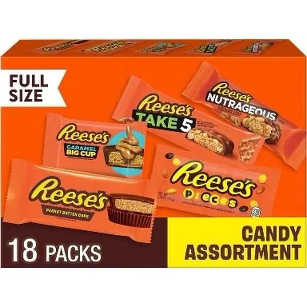 Reese’s Full Size Candy Assortment – 18 Pack