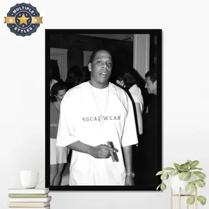 Jay Z Poster, Jay Z Street Poster, Hip Hop Legend Wall Decor, 90s Rap Icon Print, Rap Artist Wall Art