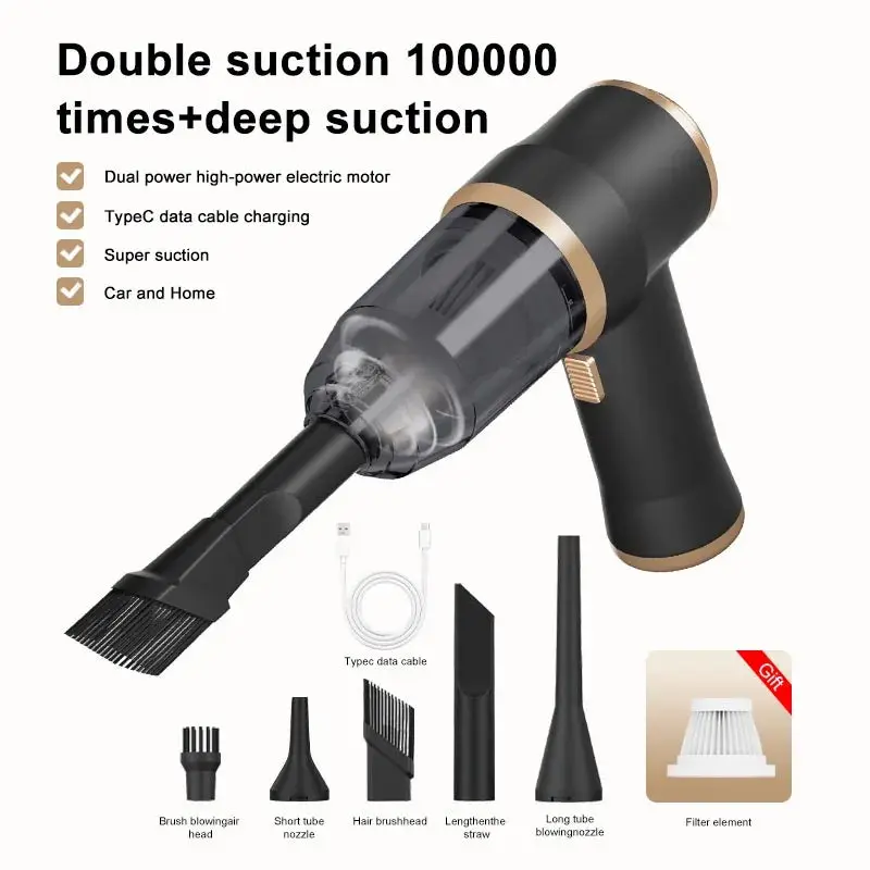 DriveCore™ 2-in-1 Cordless Car Vacuum & Air Blower | Portable High-Power Vacuum Cleaner for Car, Home, Keyboard & Pet Hair