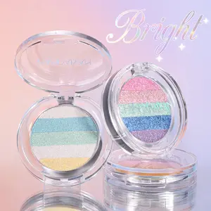 Chameleon Eyeshadow Powder, Five Colors Pearl Glitter Highlighter, Long-Lasting Metallic Shine for Music Festivals Makeup