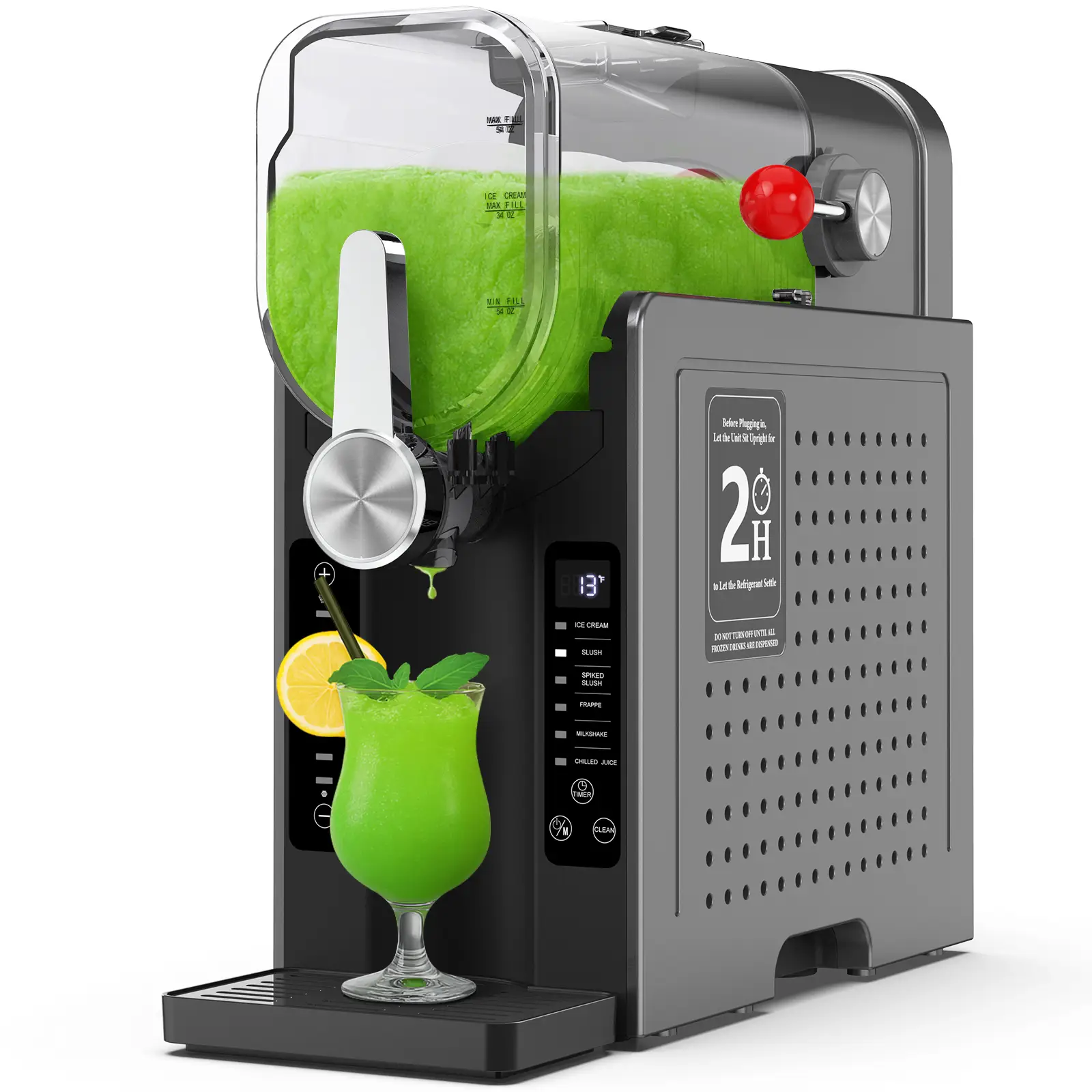 YOUHOX Slushie Machine, 70 Oz Frozen Drink Maker with 6 Preset Programs & No Ice Needed, One Touch Reservation, Slushy Machine for Home & Pool Parties