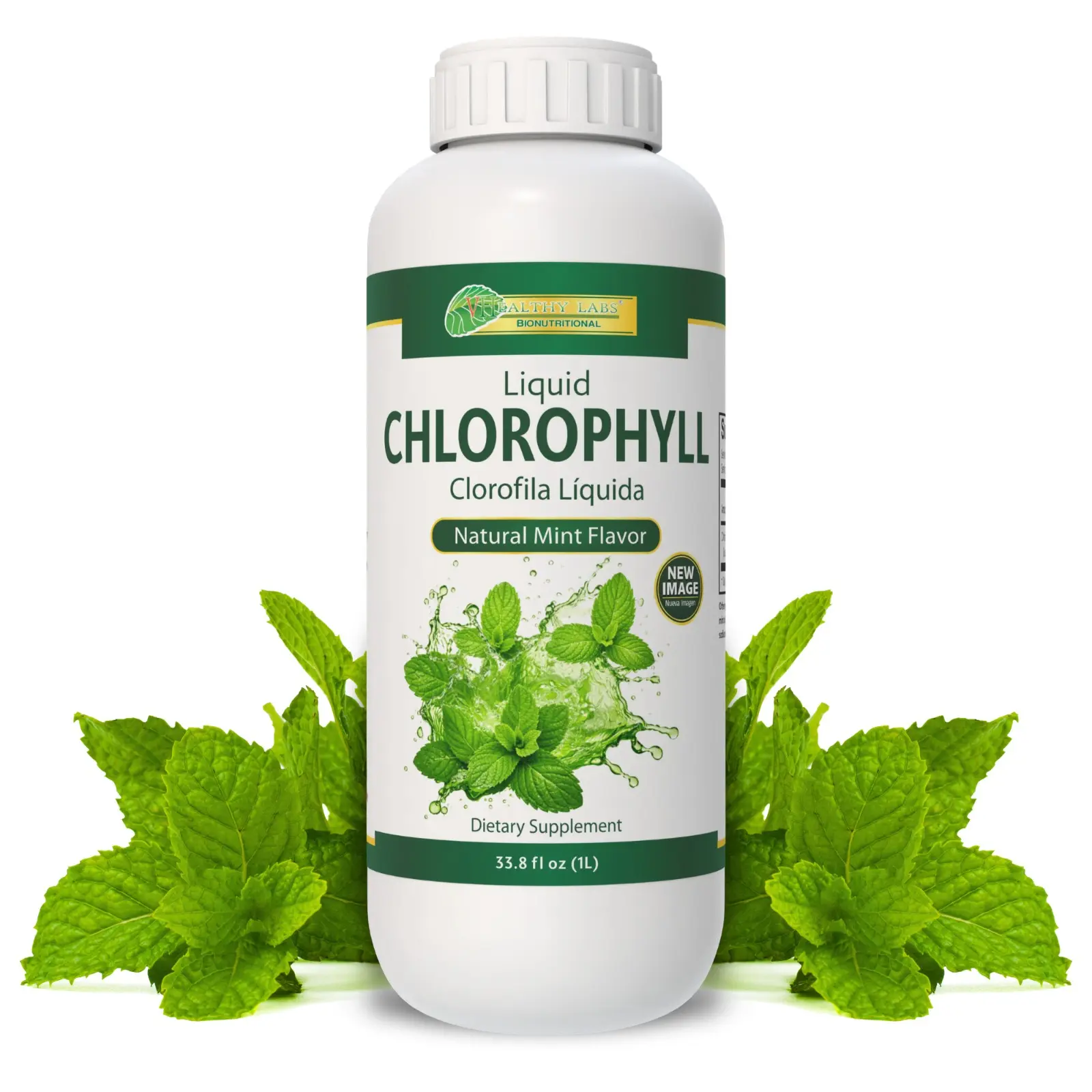 VIDA Herbal Liquid Chlorophyll Daily Liquid Supplement - 33.8oz(1L) Plantimex Single Item, Gluten-Free, Lactose-Free, Vegan, Natural Ingredients Edible Vitamin, Natural Wellness Boost, Energy Boosters, Detox Support