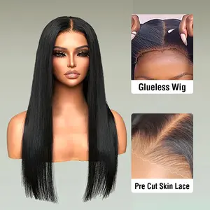 Simidola Put On Go Pre Bleached Knots 4x6 Glueless HD Lace Wig HD Lace Human 6x4 Lace Straight  Kinky Curly Deep Wave Hair Wig