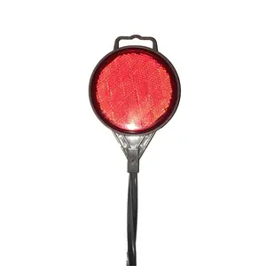 Home Plus 5033969 36 in. Round Driveway Marker, Red - Pack of 24