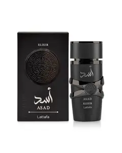 Asad Elixir by Lattafa | Powerful Long-Lasting Perfume for Men, 100ml (3.4 fl oz)