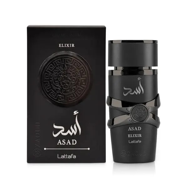 Asad Elixir by Lattafa | Powerful Long-Lasting Perfume for Men, 100ml (3.4 fl oz)