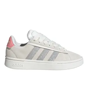 adidas Womens Grand Court Alpha 00S Lace Up Sneakers Shoes Casual - Off White