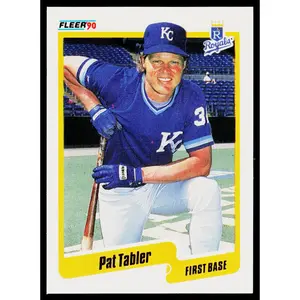 Pat Tabler 1990 Fleer #119b Kansas City Royals