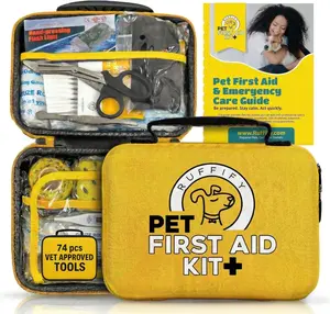 Pet First Aid Kit – with Mini Pouch for Home, Office & Outdoor Adventures