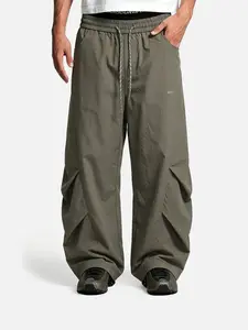 Aelfric Eden Breezy City Sport Loose Fitting Bucket Sports Pants, Retro Casual Sports Pants, Adjustable Drawstring, With Pockets