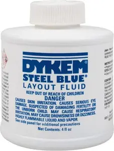 Dykem Blue Layout Fluid 4 Ounce Brush Top Can 80300