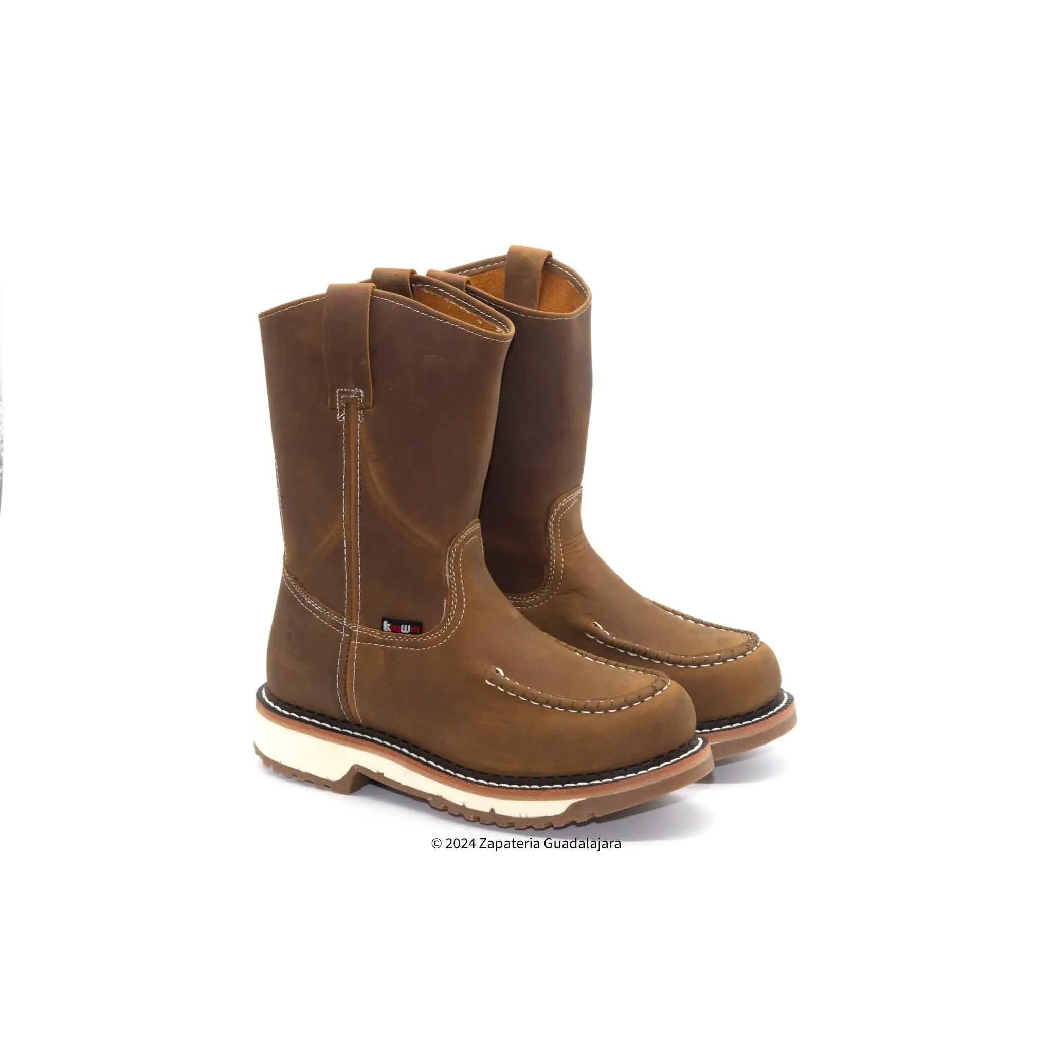 KW-LASSO 11" SOFT TOE CRAZY TABACCO LEATHER WORK BOOT Comfort