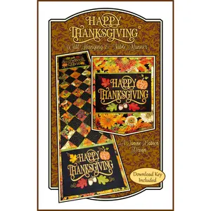 Happy Thanksgiving Wall Hanging & Table Runner Pattern