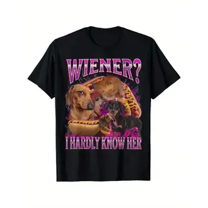 Wiener? I barely recognized her Interesting Aggressive Dachshund Bootleg T-Shirt