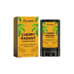 Zyvarn Cherry Radiant Tanning Stick Prunus Avium Brightening Hyaluronic Acid Moisturizing Portable Tanning Stick