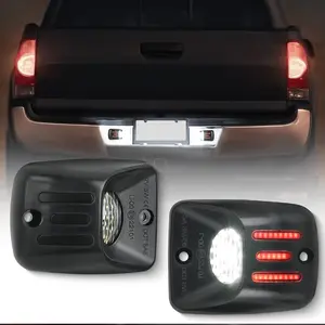 💡🚗 2Pcs LED License Plate Lights Fits 1995-2004 Toyota Tacoma ✅ 3-Row Red OLED Neon Tube 18-SMD 6000K White IP67 Waterproof 12-30V Non-Polarity