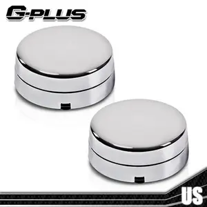 FIT FOR 03-18 RAM 3500 BLANK FACED STYLE REAR WHEEL CENTER HUB CAPS Silver