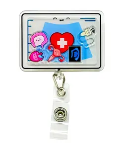 Sonogram Sweetie ID Badge with Colorful Design and Clip Attachment