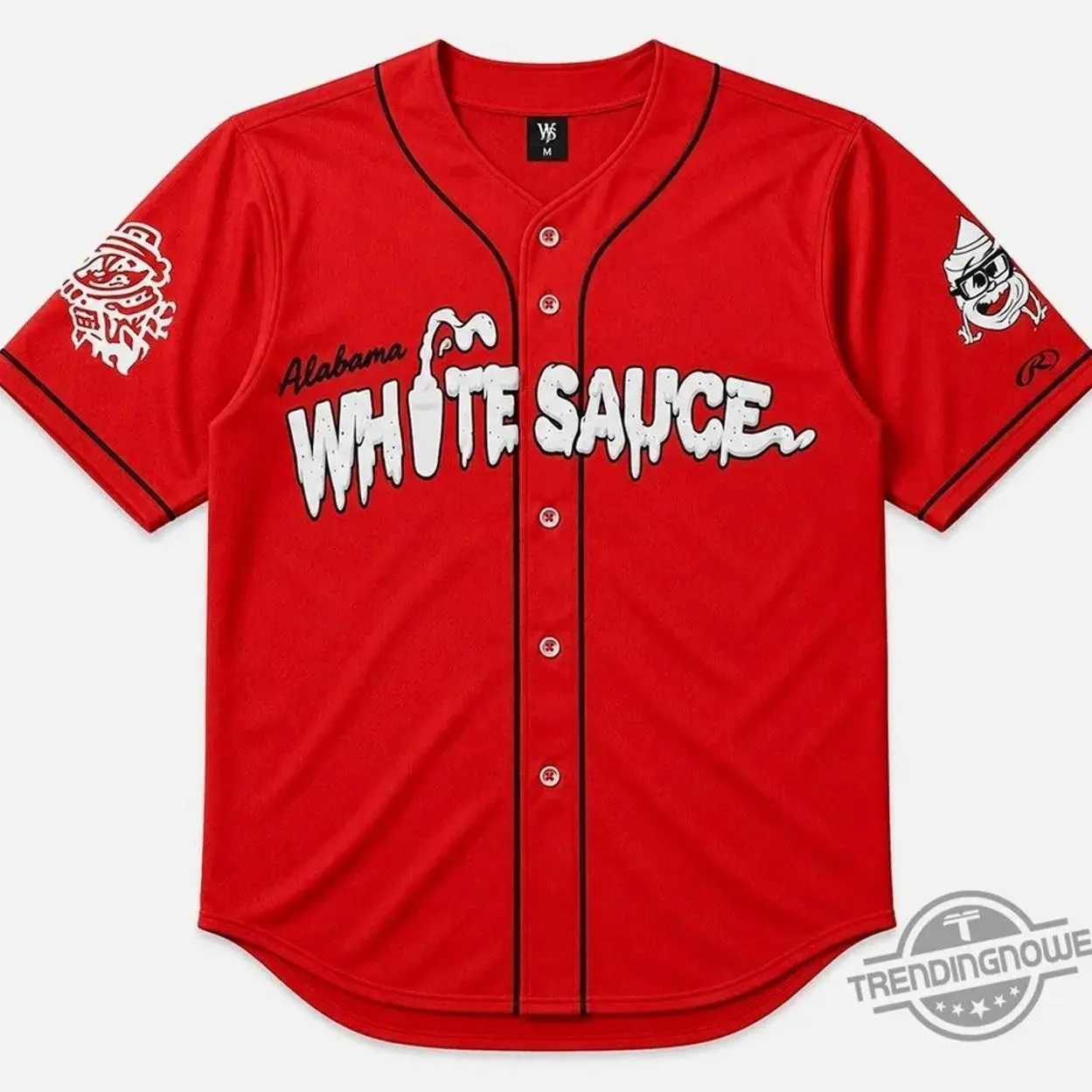 Rocket City Trash Pandas White Sauce Baseball Jersey 2026, MiLB Fan Button Up Jersey, Baseball Team Merchandise, Unisex Sports Apparel, Gift for Baseball Fans
