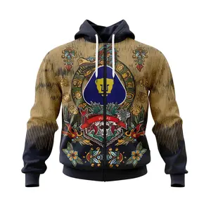 Liga MX Pumas UNAM | Specialized Skull Concepts V0222 Hoodie Zip