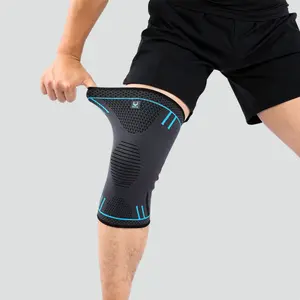 Vilico Summer Outdoor Sports Cycling Football Basketball Knitted Thin Knee Pads Compression Sleeve Lightweight Breathable Comfortable Non-Slip Protective Gear
