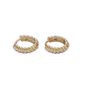 Tropic Twirl Huggie Earrings - E16