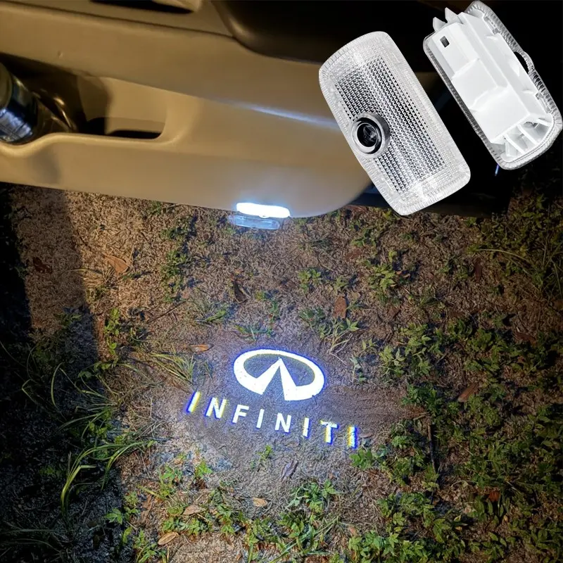 2pcs LED Interior Decorative Logo Lights Compatible with All Infiniti EX/M/FX/G/Q/QX Series| Multiple patterns available|Door Welcome Lights | Door Logo Lights | Door Lamps | Auto Accessories ✅ High Brightness with High-power CREE Chip