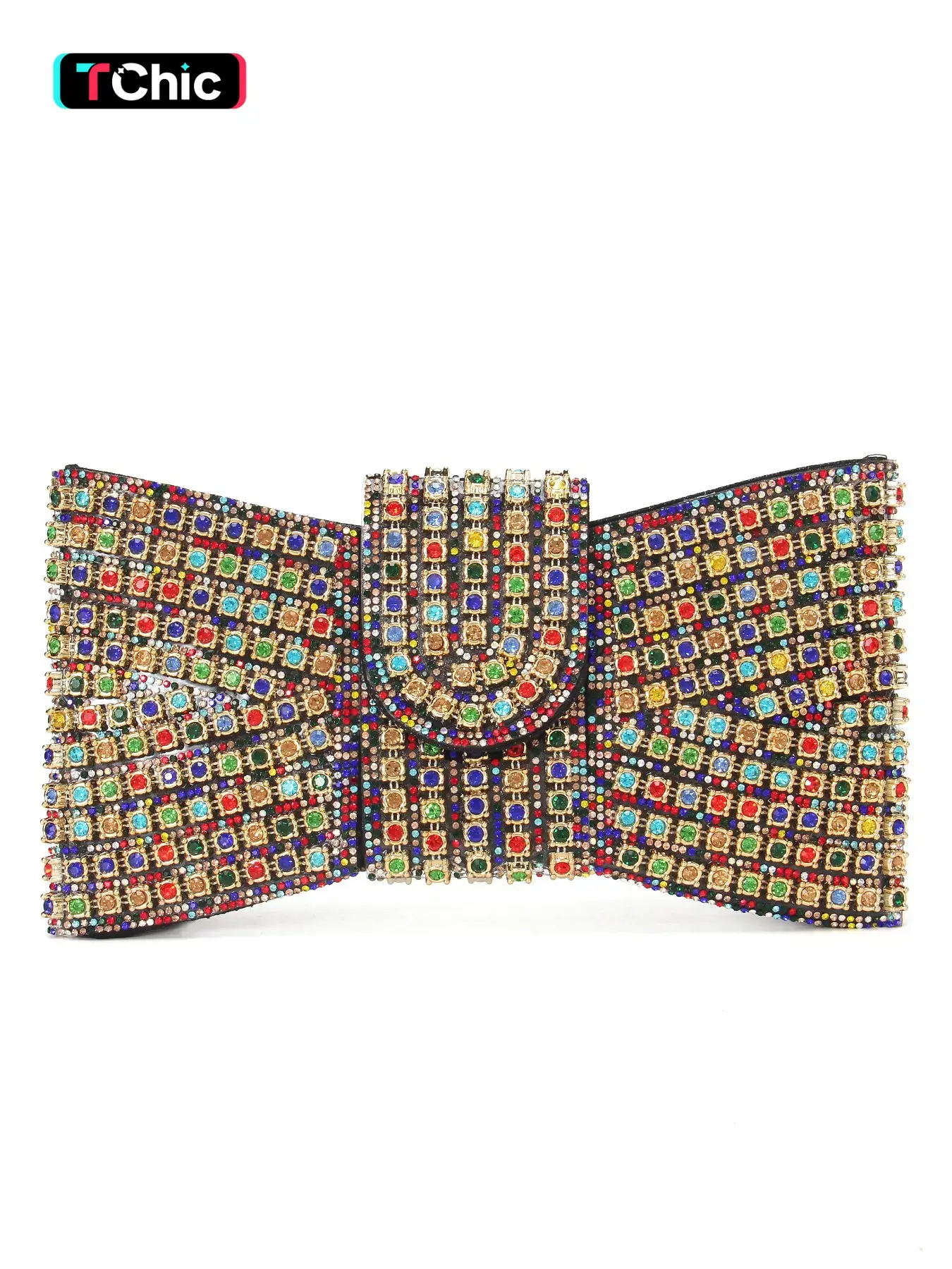 Elegant Rhinestone Envelope Clutch, Evening Clutch Bag, PU Material, Long Shoulder Strap, Perfect for Weddings, Parties, Formal Events, Easter, Graduation Season, Wedding Purse