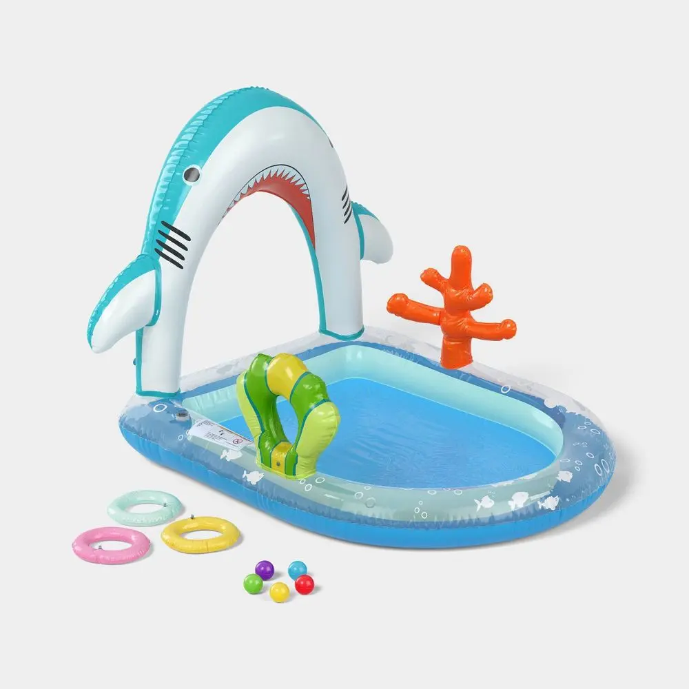 Shark Play Center Inflatable Water Park - Sun Squad Shark Play Center Inflatable Water Park - Sun Squad